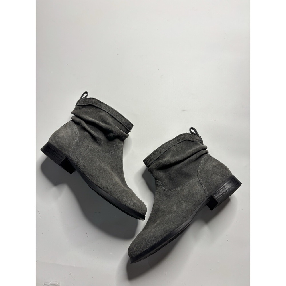 UGG KOOLABURRA LORELEI GRAY SUEDE LEATHER ANKLE BOOTS FASHION SHOES WOMENS SZ 8